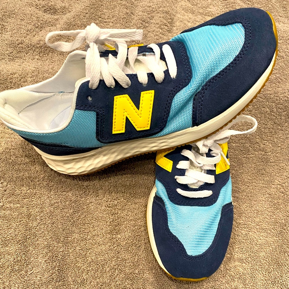 New Balance Natural Indigo x70 Blue and Yellow Retro Women’s size 7.5